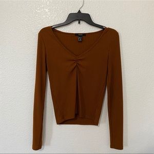 Forever 21 deep orange long sleeve